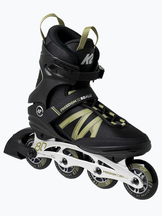 K2 80 Alu Inline Αυξομειούμενα Rollers Μαύρα Ενηλίκων K2 80 Alu Inline Αυξομειούμενα Rollers Μαύρα Ενηλίκων