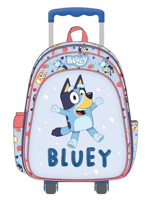 Bluey Schulranzen Trolley Kindergarten Blau mit Flaschenhalter Bluey Schulranzen Trolley Kindergarten Blau mit Flaschenhalter