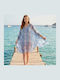 Bode Damen Kaftan Bademode Blau