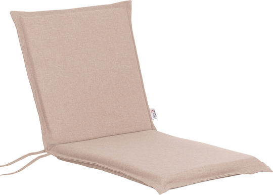 HomeMarkt Waterproof Garden Chair Cushion with Backrest Olefin Beige 45x100cm