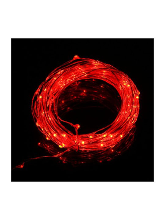 100 Luminite LED 10 m Roșii în Șir