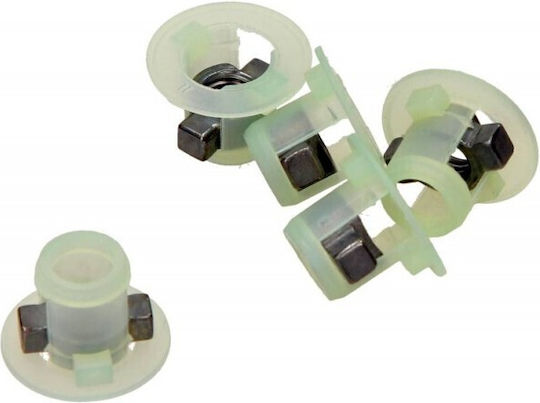 Support Socket 9,9mm M6 Screw for Engine Undertray Side Trim Dacia Renault Peugeot 5 Pieces