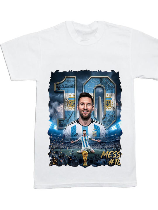 Kids T-Shirt White World Cup 2026 Lionel