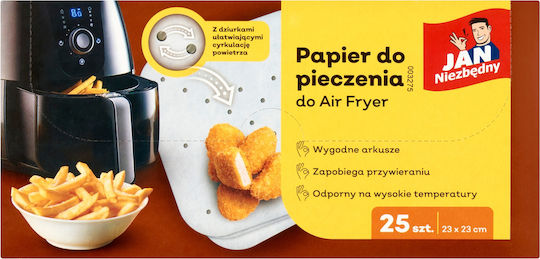 Sarantis Antihaft-Backpapier für Air Fryer 23x23cm 25 Stück