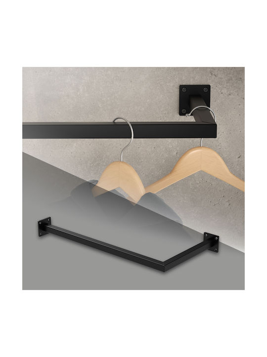 ML-Design Wall Hanger Metal Black 60x30cm