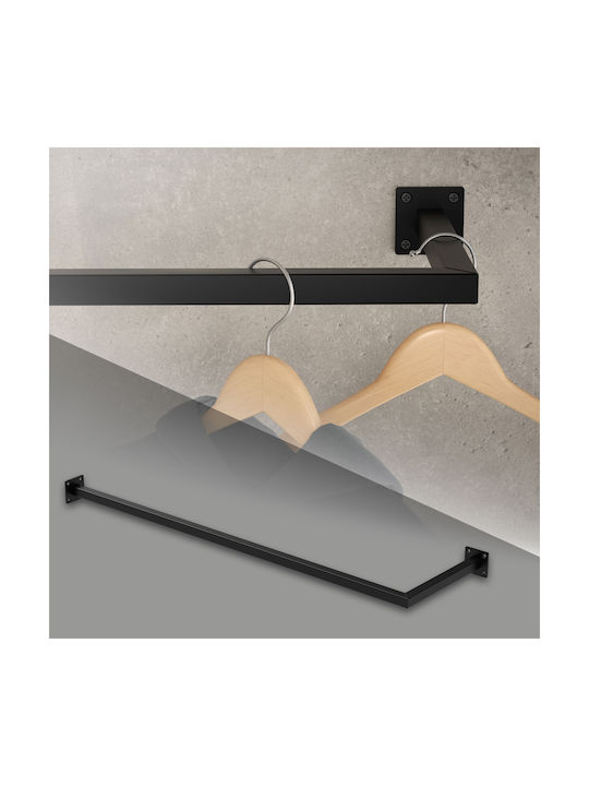 ML-Design Wall Hanger Metal Black 110x30cm