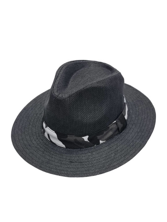 Pg Accessories Текстилно Мъжко Шапка Федора Сива