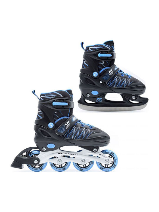 SMJ Sport UT 103 Jack 2in1 Inline Roller Schwarze Kinderroller