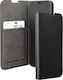 Bigben Connected Folio Wallet Case Honor 400 Lite Saffiano Effect Stand Function Black