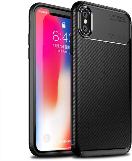 Husă Compatibilă Iphone Xr Moale Antisoc Silicon Flexibil Armură Piele Carbon Ishield