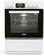 Hyundai Stove 69lt with Ceramic Hobs W60cm White