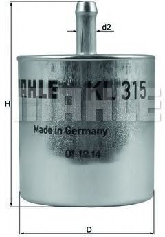 Mahle Original Benzinfilter Kl 315