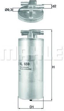 Mahle Original Fuel Filter Kl 659
