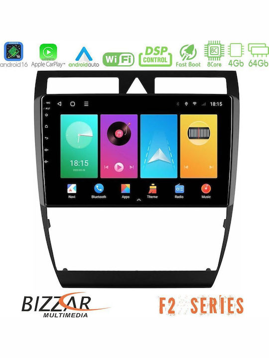 Bizzar Car Audio System for Citroen C5 Audi A6 1997-2004 Bluetooth USB WiFi GPS Apple CarPlay Android Auto with 9" Touch Screen