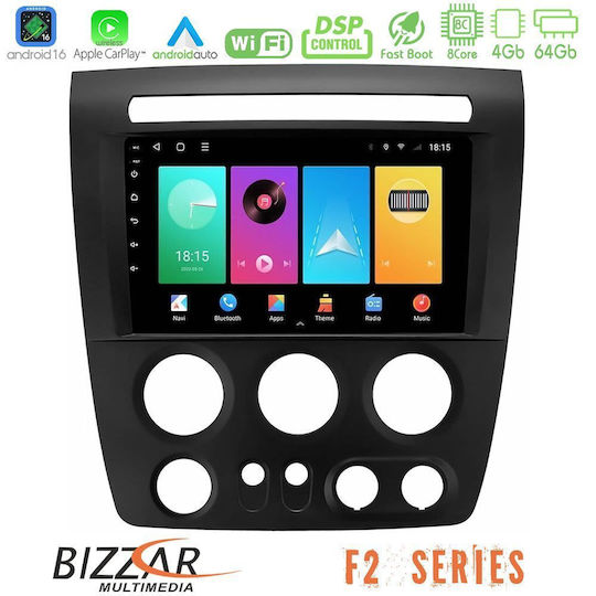 Bizzar Car Audio System Hummer H3 2005-2009 Bluetooth USB WiFi GPS Apple CarPlay Android Auto with 9" Touch Screen