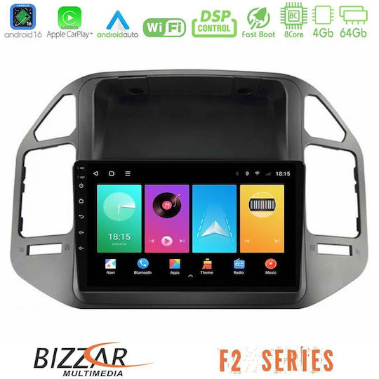 Bizzar Car Audio System for Mitsubishi Pajero 2002-2006 Bluetooth USB WiFi GPS Apple CarPlay Android Auto with 9" Touch Screen