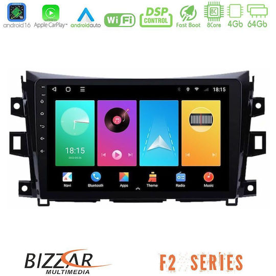 Bizzar Ηχοσύστημα Αυτοκινήτου για Nissan Navara / NP300 2016-2021 (Bluetooth/USB/WiFi/GPS/Apple-Carplay/Android-Auto) με Οθόνη Αφής 9"