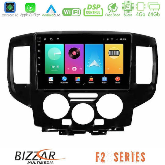 Bizzar Car Audio System for Nissan NV200 2009 2019 Bluetooth USB WiFi GPS Apple CarPlay Android Auto with 9" Touch Screen