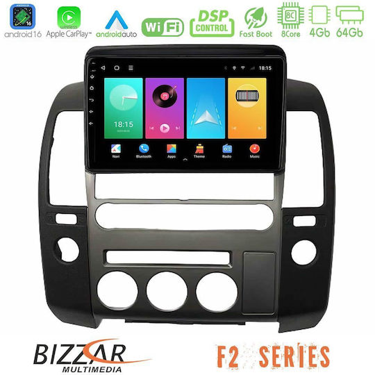 Bizzar Car Audio System for Nissan Navara / Pathfinder 2006-2012 Bluetooth USB WiFi GPS Apple CarPlay Android Auto with 9" Touch Screen