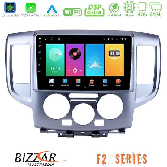 Bizzar Car Audio System for Nissan NV200 2009 2019 Bluetooth USB WiFi GPS Apple CarPlay Android Auto with 9" Touch Screen