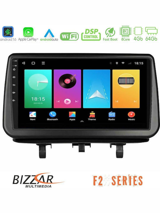 Bizzar Car Audio System for Opel Meriva 2010-2017 Bluetooth USB WiFi GPS Apple CarPlay Android Auto with 9" Touch Screen