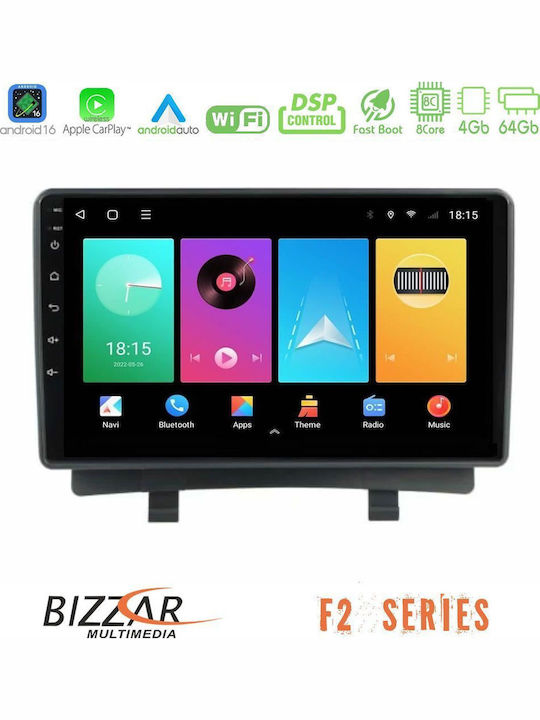 Bizzar Car Audio System for Opel Zafira / Zafira Tourer 2012-2016 (Bluetooth/USB/WiFi/GPS/Apple CarPlay/Android Auto) with 9" Touch Screen