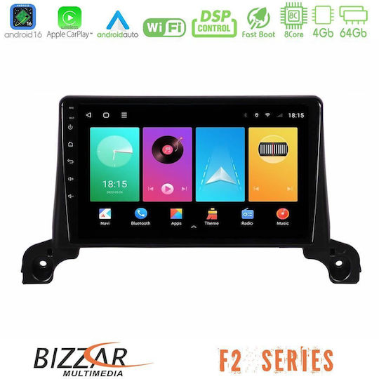 Bizzar Автомобилна Аудио Система За Peugeot 5008 / 3008 2017-2023 Bluetooth USB WiFi GPS Apple CarPlay Android Auto С Touch Screen 9"