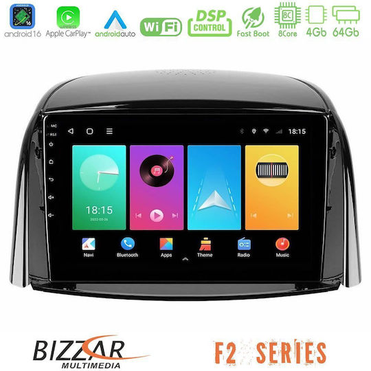 Bizzar Car Audio System for Renault Koleos 2007-2015 Bluetooth USB WiFi GPS Apple CarPlay Android Auto with 9" Touch Screen