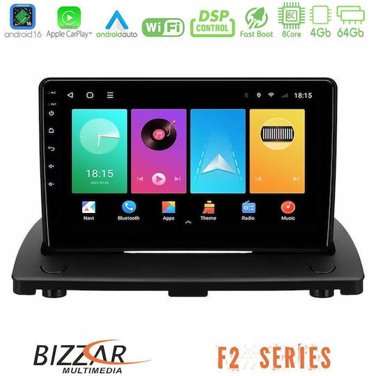 Bizzar Auto-Audiosystem für Volvo XC 90 2006-2014 Bluetooth USB Eingebautes Wi-Fi GPS Apple CarPlay Android Auto mit 9 Zoll Touchscreen