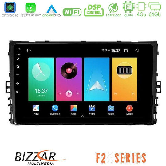 Bizzar Car Audio System for Volkswagen Polo / Tiguan / Golf / T-Roc / T-Cross 2017 (Bluetooth/USB/WiFi/GPS/Apple CarPlay/Android Auto) with 9" Touch Screen
