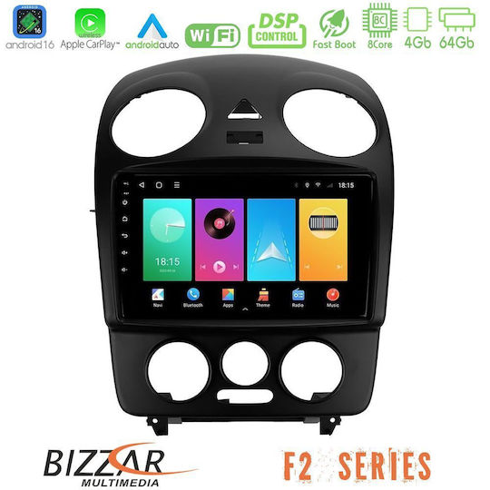 Bizzar Ηχοσύστημα Αυτοκινήτου για Volkswagen Beetle 2004-2010 (Bluetooth/USB/WiFi/GPS/Apple-Carplay/Android-Auto) με Οθόνη Αφής 9"