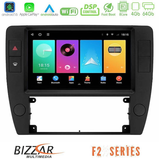 Bizzar Car Audio System for Volkswagen Passat 2001-2005 Bluetooth USB WiFi GPS Apple CarPlay Android Auto with 9" Touch Screen
