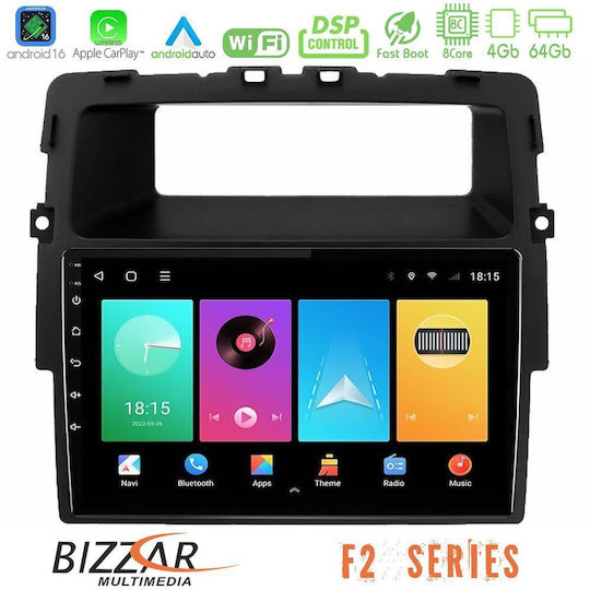 Bizzar Car Audio System for Opel Vivaro Renault Trafic Nissan Primastar Bluetooth USB WiFi GPS Apple CarPlay Android Auto with 10" Touch Screen