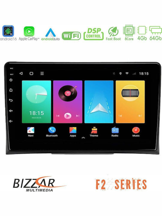 Bizzar Car Audio System for Volkswagen Transporter / Golf 2003-2015 (Bluetooth/USB/WiFi/GPS/Apple CarPlay/Android Auto) with 9" Touch Screen