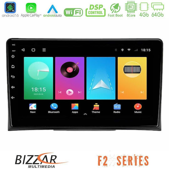 Bizzar Ηχοσύστημα Αυτοκινήτου για Volkswagen Transporter / Golf 2003-2015 (Bluetooth/USB/WiFi/GPS/Apple-Carplay/Android-Auto) με Οθόνη Αφής 9"