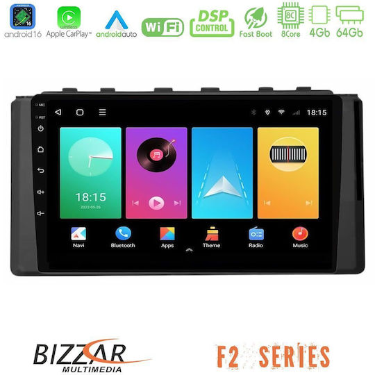 Bizzar Ηχοσύστημα Αυτοκινήτου για Subaru BRZ 2022 (Bluetooth/USB/WiFi/GPS/Apple-Carplay/Android-Auto) με Οθόνη Αφής 9"
