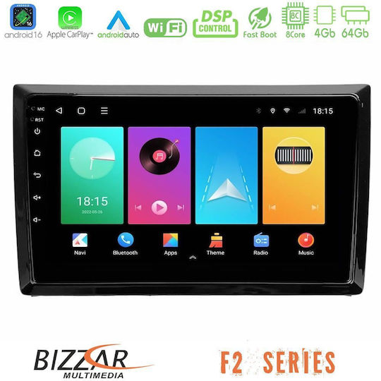 Bizzar Ηχοσύστημα Αυτοκινήτου για Volkswagen Beetle (Bluetooth/USB/WiFi/GPS/Apple-Carplay/Android-Auto) με Οθόνη Αφής 9"