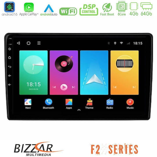 Bizzar Car Audio System for Alfa Romeo Brera / Spider Bluetooth USB WiFi GPS Apple CarPlay Android Auto with 9" Touch Screen