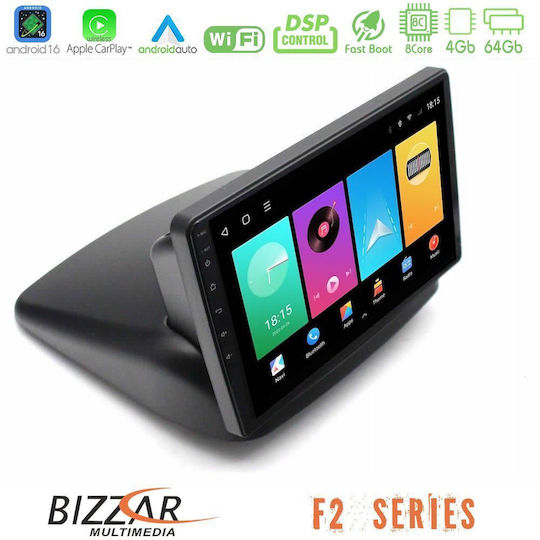 Bizzar Car Audio System for Fiat Doblo 2002-2009 (Bluetooth/USB/WiFi/GPS/Apple CarPlay/Android Auto) with 10" Touch Screen