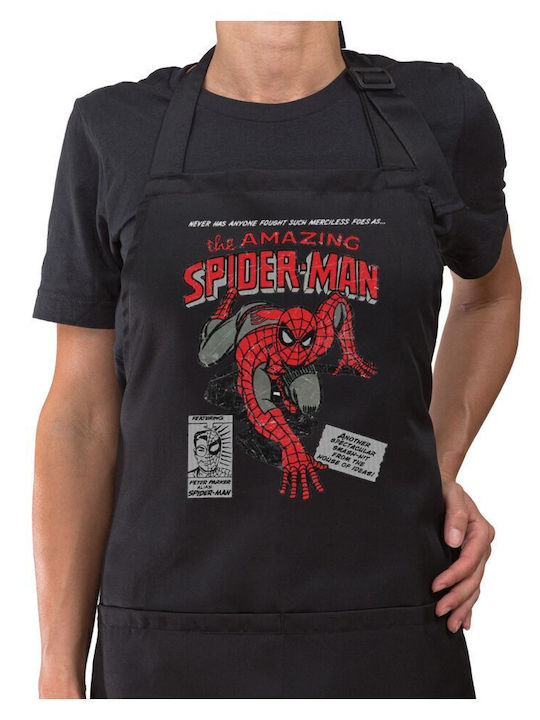 Koupakoupa Spiderman The Amazing Küchenschürze Schwarz 22x40cm