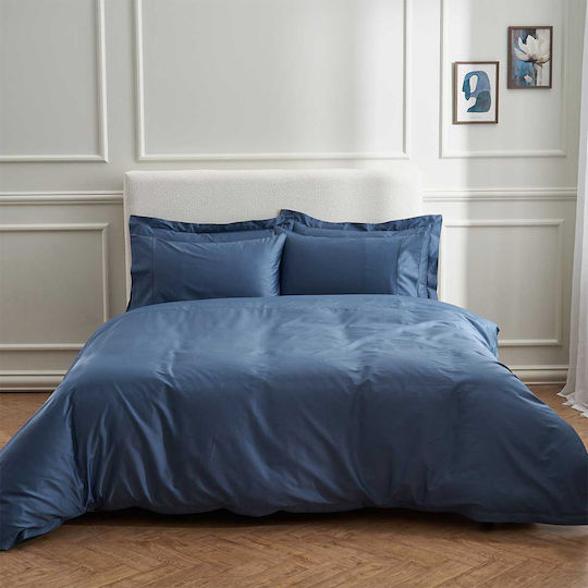 Vesta Home Υπέρδιπλο 160x200+40εκ. με Λάστιχο Blue