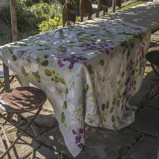 Tessitura Toscana Telerie Τραπεζομάντηλο Βαμβακερό Tablecloth Biscondola Μωβ 170x360εκ.