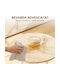 Round Bar Table Wooden with Metal Frame Natural/White 55x55x95cm