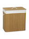 HomCom Coș de Rufe Bambus 144 L cu Capac 60x40x60 cm Maro