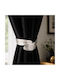 Metallic Silver Tie-Back