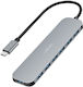 LogiLink USB Hub 7 Ports USB 3.2 with USB-C Connection Silver