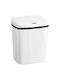 HomCom Waste Bin Plastic with Photocell White 15lt