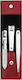 Set manichiură 3 piese husă din piele clești Red Zwilling Classic Inox