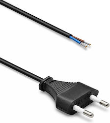 Qoltec Netzkabel Cee 7/16 C Stecker 2x0,50 Mm² Kupfer Cu Abisoliert Lötverbindung 1,8 M