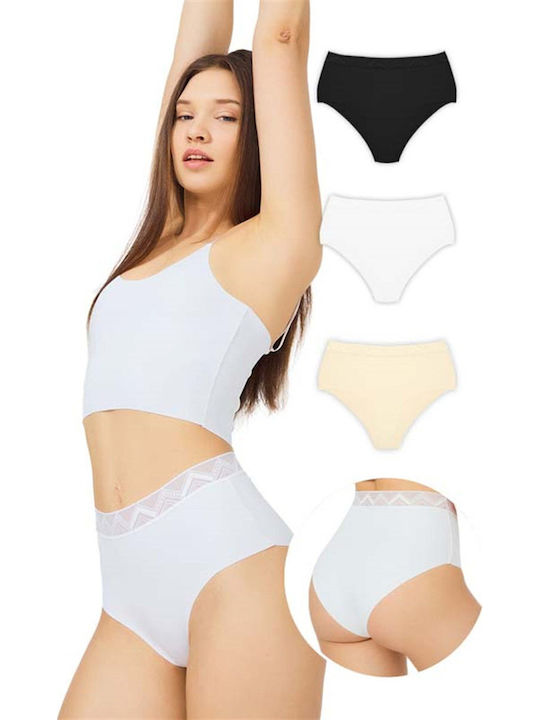 Ψηλόμεσα Slip 3Pack χωρίς Ραφές